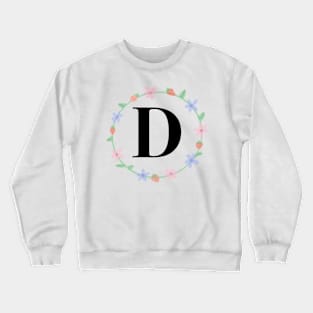 “ D” initial Crewneck Sweatshirt